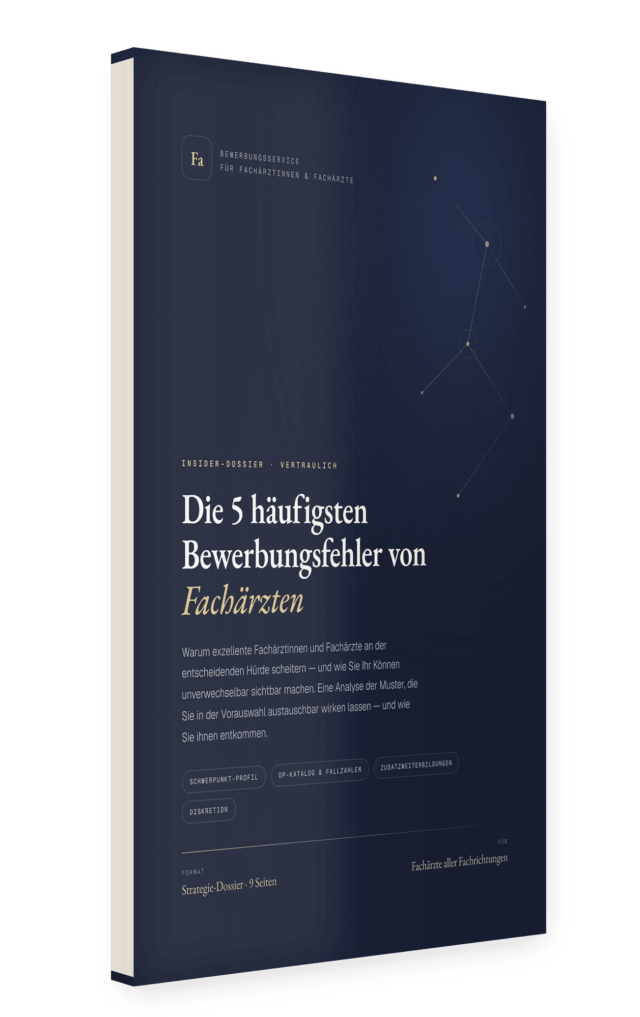Vorschau: Leitfaden „Die 5 häufigsten Bewerbungsfehler von Fachärzten“ als PDF